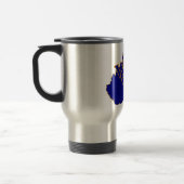 Mug De Voyage Virginie-Occidentale Pride Bleu et Or (Gauche)
