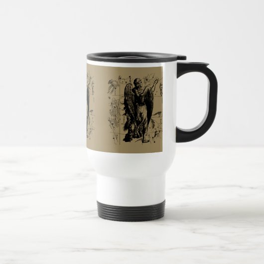 Mug De Voyage Virgo Constellation Hevelius Etching Style (Droite)