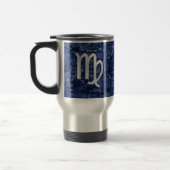 Mug De Voyage Virgo Zodiac Connexion Camouflage numérique bleu (Gauche)