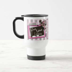 Mug De Voyage Vis, Amour, Apprends...Enseigner Mignonne Enseigna