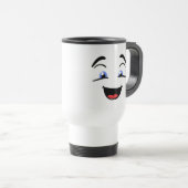 Mug De Voyage Visage bleu (Devant droit)
