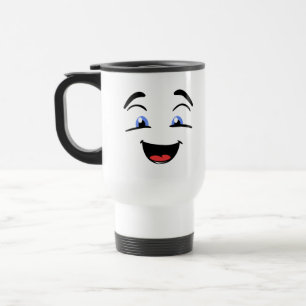 Mug De Voyage Visage bleu