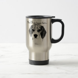 Mug De Voyage Visage heureux du beagle