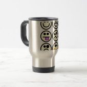 Mug De Voyage visage heureux émoticône (Devant gauche)
