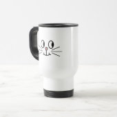 Mug De Voyage Visage mignon de chat (Devant gauche)