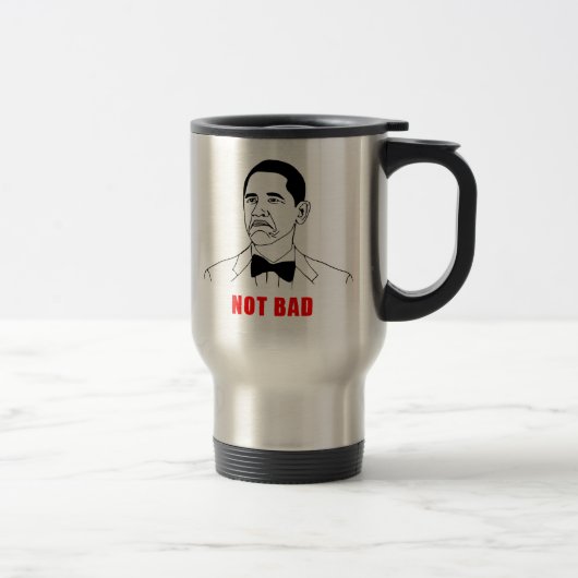 Mug De Voyage Visage non mauvais de rage de meme d'Obama comique (Droit)