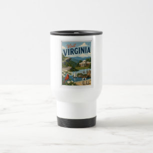 Mug De Voyage Visitez Virginia Travel Vintage