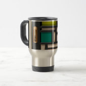 Mug De Voyage Vitrail de porte (Devant gauche)