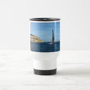 Mug De Voyage Voile dans le port de La Valette, Malte
