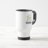Mug De Voyage Voile nautique côtière des îles Vierges américaine (Devant droit)