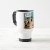 Mug De Voyage Voleur de banque cheval drôle (Devant gauche)