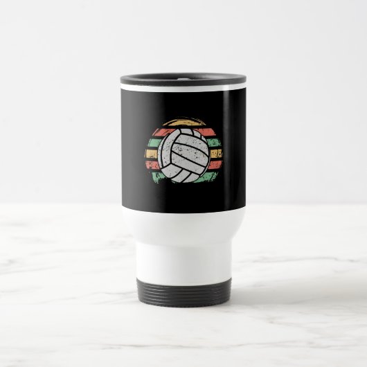 Mug De Voyage Volley-ball Vintage rétro (Centre)