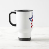 Mug De Voyage Vote Coche Rouge avec Étoile du Drapeau Américain (Gauche)
