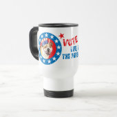 Mug De Voyage Vote pour Bulldog (Devant gauche)