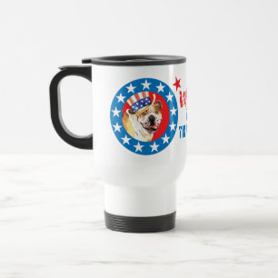 Mug De Voyage Vote pour Bulldog