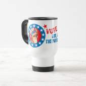 Mug De Voyage Vote pour Chihuahua (Devant gauche)