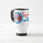 Mug De Voyage Vote pour Frenchie (Devant gauche)