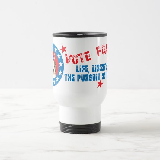 Mug De Voyage Voter pour le Beagle (Centre)