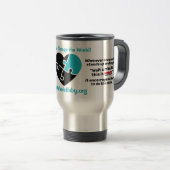 Mug De Voyage Votre bébé entier "Je plaide pour" (Devant droit)