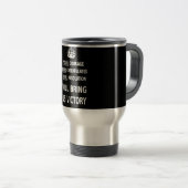 Mug De Voyage Votre courage nous apportera le prix bas de blanc (Devant droit)