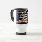 Mug De Voyage Votre créativité est sans limites (Devant gauche)