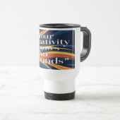 Mug De Voyage Votre Créativité Ne Connaît Aucune Frontière (Devant droit)