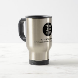 Mug De Voyage Votre logo d'entreprise et site Web personnalisé