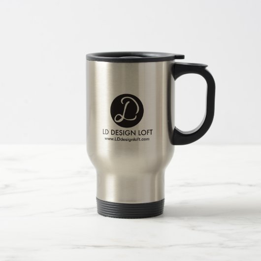 Mug De Voyage Votre Logo Ici, Simple, Personnalisable (Droit)