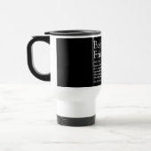 Mug De Voyage Votre meilleure définition d'ami Noir et Blanc amu (Gauche)