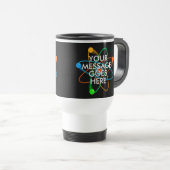 Mug De Voyage Votre message Structure atomique Science (Devant droit)