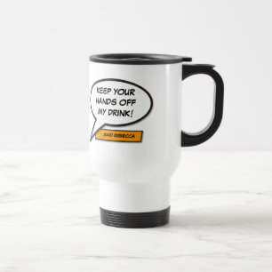 Mug De Voyage Votre message Voix Bubble Amusant Retro Comique Li