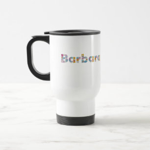 Mug De Voyage Votre nom en lettres florales artistiques / Barbar