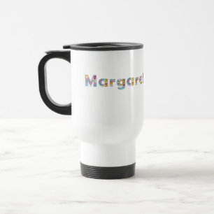 Mug De Voyage Votre nom en lettres florales artistiques / Margar