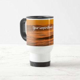 Mug De Voyage Votre soleil de texte personnalisé au-dessus du pa