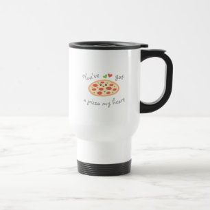 Mug De Voyage Vous avez une pizza mon calembour drôle mignon