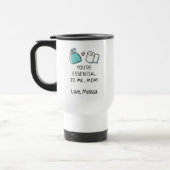 Mug De Voyage Vous êtes essentiel pour moi maman personnalisée (Gauche)