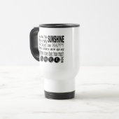 Mug De Voyage Vous êtes mon Sunshine Vêtements et cadeaux (Devant gauche)