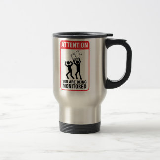 Mug De Voyage Vous êtes surveillés - humour de bureau