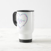 Mug De Voyage Voyage Coeur/Mug Commuter (Devant gauche)