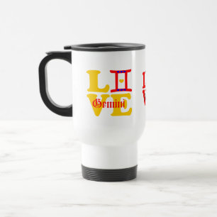 Mug De Voyage Voyage / Commuter ♊ J'aime Gemini-Best Zodiac