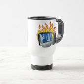 Mug De Voyage Voyage d'incendie d'ordinateur/brousse de navette (Devant droit)