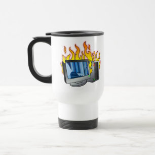 Mug De Voyage Voyage d'incendie d'ordinateur/brousse de navette