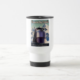 Mug De Voyage Voyage en train art vintage Sci-Fi