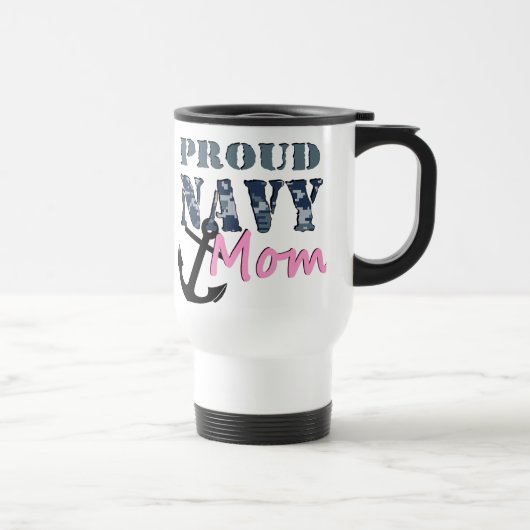 Mug De Voyage Voyage fier de maman de marine (Droite)