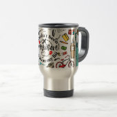 Mug De Voyage Voyage Funny Dire un voyage (Devant droit)