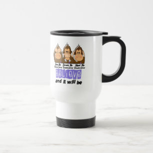 Mug De Voyage Voyez que parler n'entendez aucun cancer de