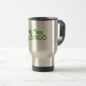 Mug De Voyage Vrai bingo-test 2 de jeu d'hommes (Devant droit)