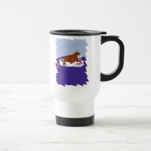 Mug De Voyage Walrus sur Iceberg avec Poisson