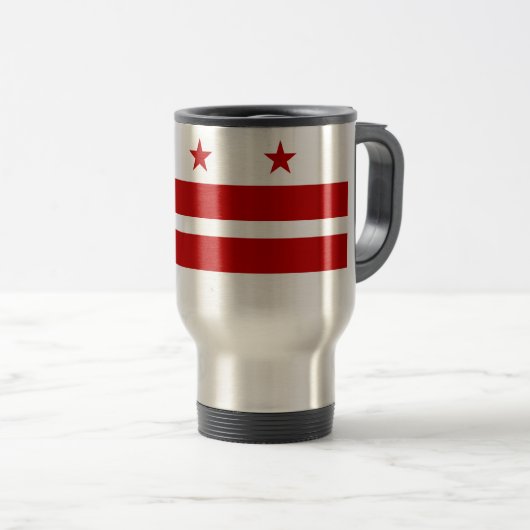 Mug De Voyage Washington, drapeau de C.C (Devant droit)