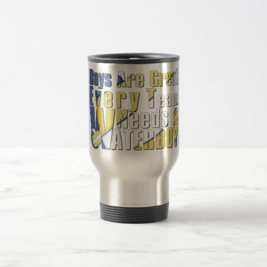 Mug De Voyage Waterboy Volleball en bleu et jaune (Centre)